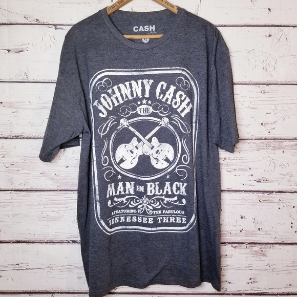 johnny cash Other - Johnny Cash Man in Black Grey Heather T Shirt
